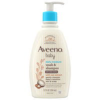 Aveeno Wash & Shampoo, Daily Moisture, Baby, 12 Fluid ounce