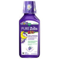 Vicks Pure Zzzs Kidz Chamomile & Lavender Snooze Berry Flavored Melatonin, 12 Fluid ounce