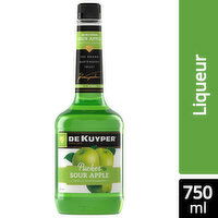 DeKuyper Pucker Pucker Sour Apple Schnapps Liqueur, 750 Millilitre
