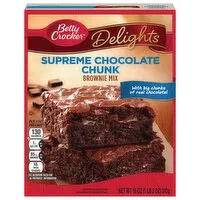 Betty Crocker Delights Brownie Mix, Supreme Chocolate Chunk, 18 Ounce