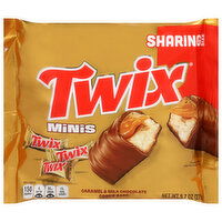 Twix Caramel & Milk Chocolate Minis Cookie Bars Sharing Size, 9.7 Ounce