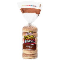 Bubba's Sliced Wheat Bagels, 6 Each