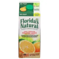 Florida's Natural Orange Juice, 100% Premium, No Pulp, 52 Fluid ounce