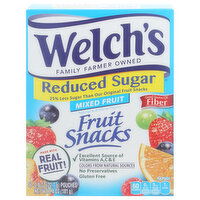 Welch's Fruit Snacks, Reduced Sugar, Mixed Fruit, 8 Each