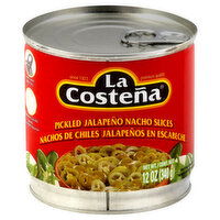 La Costena Jalapeno Nacho Slices, Pickled, 12 Ounce