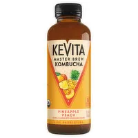 KeVita Master Brew Kombucha, Pineapple Peach, Master Brew, 1 Each