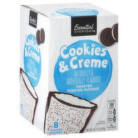 Essential Everyday Toaster Pastries, Cookies and Creme, Frosted, 8 Each