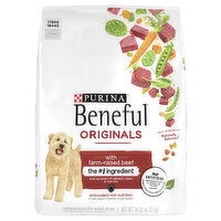 Beneful Dog Food, with Farm-Raised Beef, Natural, Original, 14 Pound