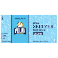 Polar Naturally Calorie-Free Premium Original Seltzer, 8 Each