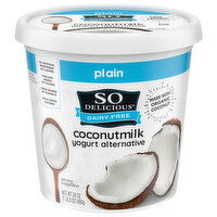 So Delicious Dairy Free Yogurt Alternative, Plain, Coconutmilk, 24 Ounce