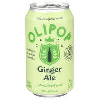 Olipop Soda, Ginger Ale, 12 Fluid ounce