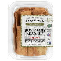 Firehook Baked Crackers, Organic, Rosemary Sea Salt, 5.5 Ounce