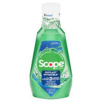 Crest Scope Crest Scope Outlast Mouthwash, Long Lasting Freshness, Kills Bad Breath Germs, Fresh Mint - 1L, 33.8 Fluid ounce