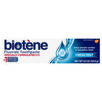 Biotene Toothpaste, Fresh Mint, Fluoride, 4.3 Ounce