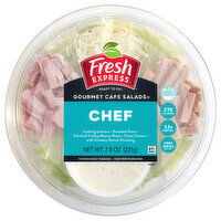 Fresh Express Gourmet Cafe Salads Chef Salad Bowl, 7.8 Ounce