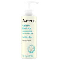Aveeno Sensitive Skin Nourishing Fragrance Free Oat Cleanser, 7.8 Fluid ounce