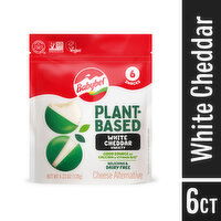 Babybel Plant-Based Vegan Snack Cheese Alternative, White Cheddar, 6 Each