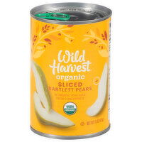 Wild Harvest Bartlett Pears, Organic, Sliced, 15 Ounce