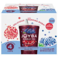 Joyba Blueberry Pomegranate Black Tea Bubble Tea, 4 Each