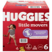 Huggies Little Movers 6 (Over 35 lb) Disney Baby Size 6 Diapers (35+ lbs (16+ kg)), 50 Each