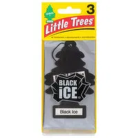 Little Trees Air Fresheners, Black Ice, 3 Each