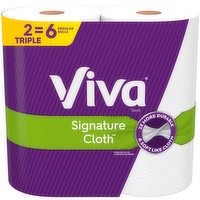 Viva Signature Cloth Towels, Triple Rolls, 1-Ply, 2 Each