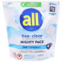 All Detergent, The Original, 4 in 1, Free Clear, 39 Each