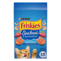 Friskies Cat Food, Seafood Sensations, 50.4 Ounce