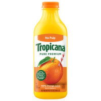 Tropicana No Pulp Pure Premium 100% Orange Juice, 46 Fluid ounce