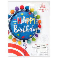 Anagram Happy Birthday Supershape Decorative Balloon, 1 Each