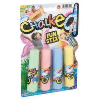 Ja-Ru Chalked, Fun Stix, 4 Each