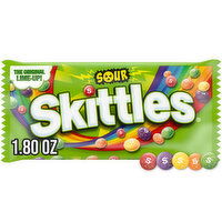 Skittles SKITTLES Sour Candy, Full Size, 1.8 oz Bag, 1.8 Ounce