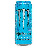 Monster Ultra Blue Hawaiian Zero Sugar Energy Drink, 16 Fluid ounce