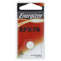 Energizer Battery, Silver Oxide, EPX76, 1 Each