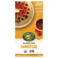 Nature's Path Organic Waffles, Gluten Free, Homestyle, 6 Each