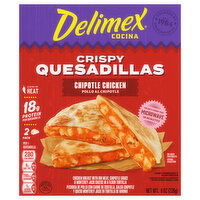 Delimex Quesadillas, Chipotle Chicken, Crispy, 2 Pack, 2 Each