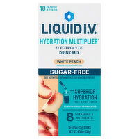 Liquid I.V. Hydration Multiplier Sugar-Free White Peach Electrolyte Drink Mix, 10 Each