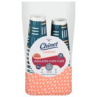 Chinet Cups & Lids, Insulated, Comfort, 16 Ounce, 18 Each