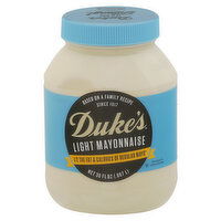 Duke's Mayonnaise, Light, 30 Fluid ounce