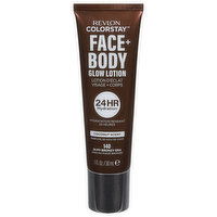 Revlon ColorStay Glow Lotion, Face + Body, 140 In My Bronzy Era, Coconut Scent, 1 Fluid ounce