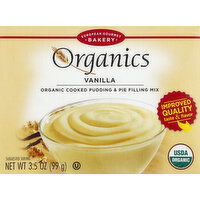 European Gourmet Bakery Organics Cooked Pudding & Pie Filling Mix, Organic, Vanilla, 3.5 Ounce