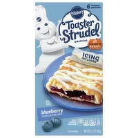 Pillsbury Toaster Strudel Toaster Pastries, Blueberry, 6 Each