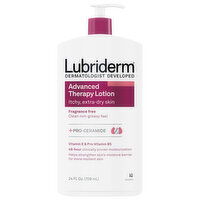 Lubriderm Advanced Therapy Fragrance Free Lotion, 24 Fluid ounce