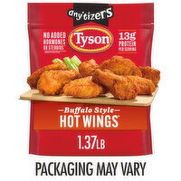 Tyson Any'tizers Frozen Buffalo Style Hot Wings, 1.37 lb Bag, 22 Ounce