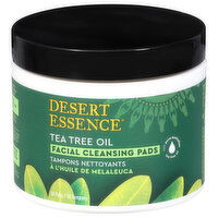 Desert Essence Facial Cleansing Pads, Tea Tree Oil, 50 Each