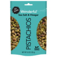 Wonderful Pistachios, Sea Salt & Vinegar, No Shells, 5.5 Ounce