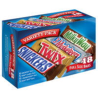 Mixed SNICKERS, TWIX, MILKY WAY & 3 MUSKETEERS Variety Pack Chocolate Candy Bar Assortment, 18 Bars, 33.31 Ounce