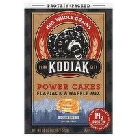 Kodiak Power Cakes Flapjack & Waffle Mix, Blueberry, 18 Ounce