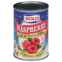 Solo Cake & Pastry Filling, Raspberry, 12 Ounce