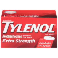 Tylenol Acetaminophen, Extra Strength, 500 mg, Caplets, 225 Each